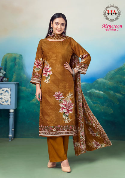 Meheroon Edition 7 Harshit Fashion Viscose Reyon Plazzo Style Suits Exporter Gujarat