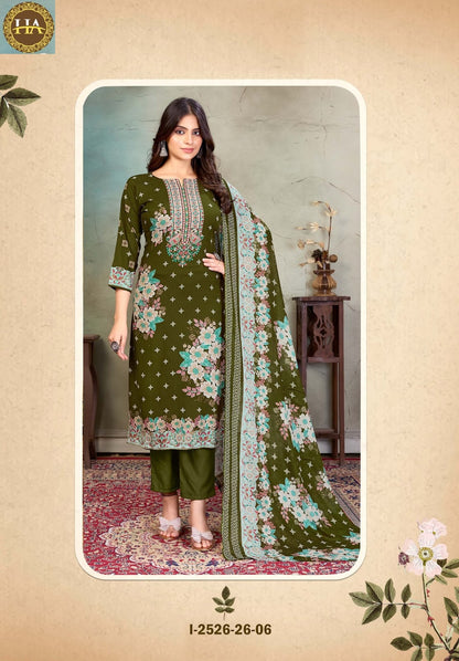 Meheroon Edition 9 Harshit Fashion Pure Viscose Karachi Salwar Suits Exporter