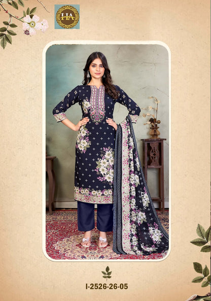 Meheroon Edition 9 Harshit Fashion Pure Viscose Karachi Salwar Suits Exporter