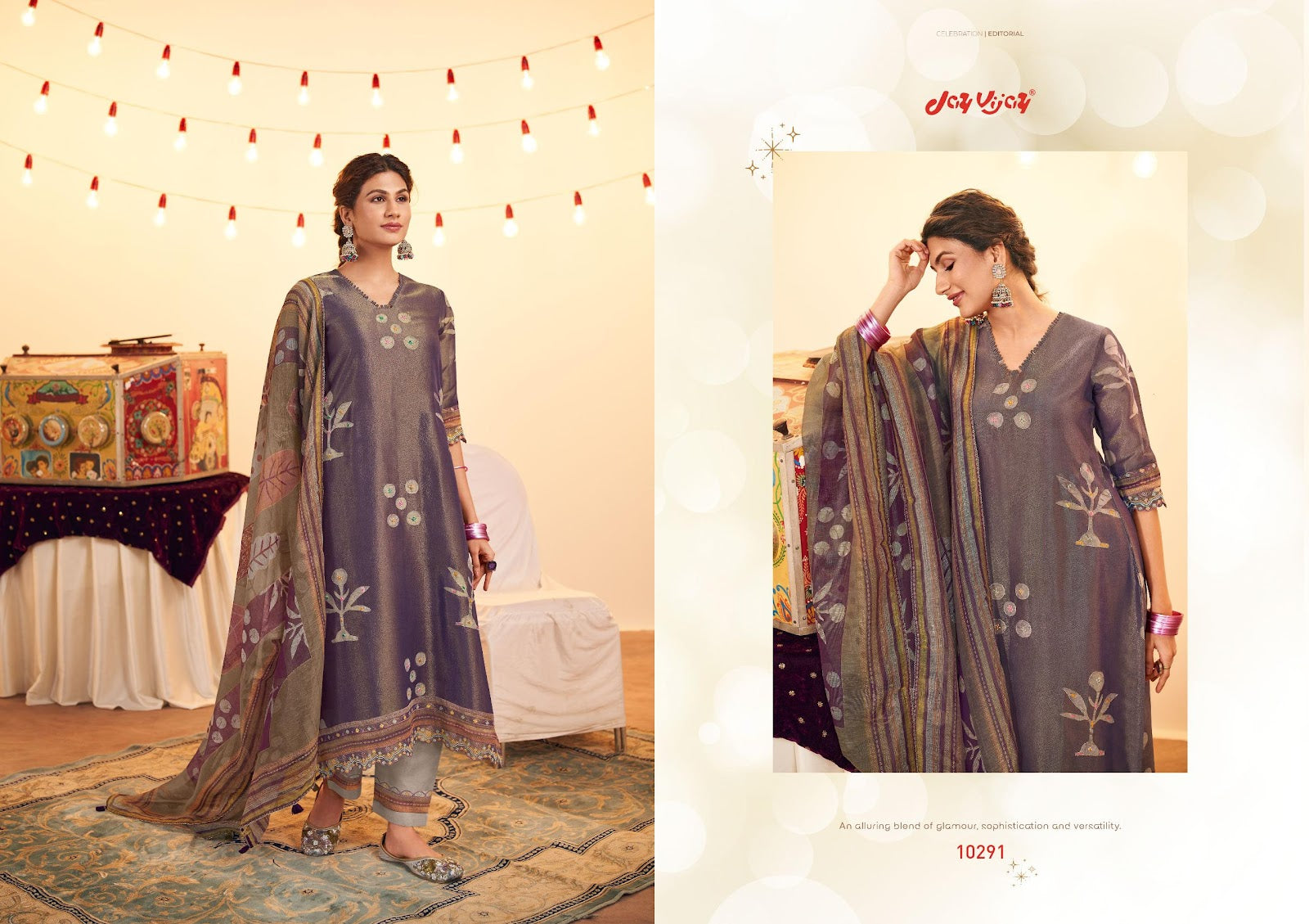 Mehfil Jay Vijay Tissue Pant Style Suits Manufacturer Ahmedabad