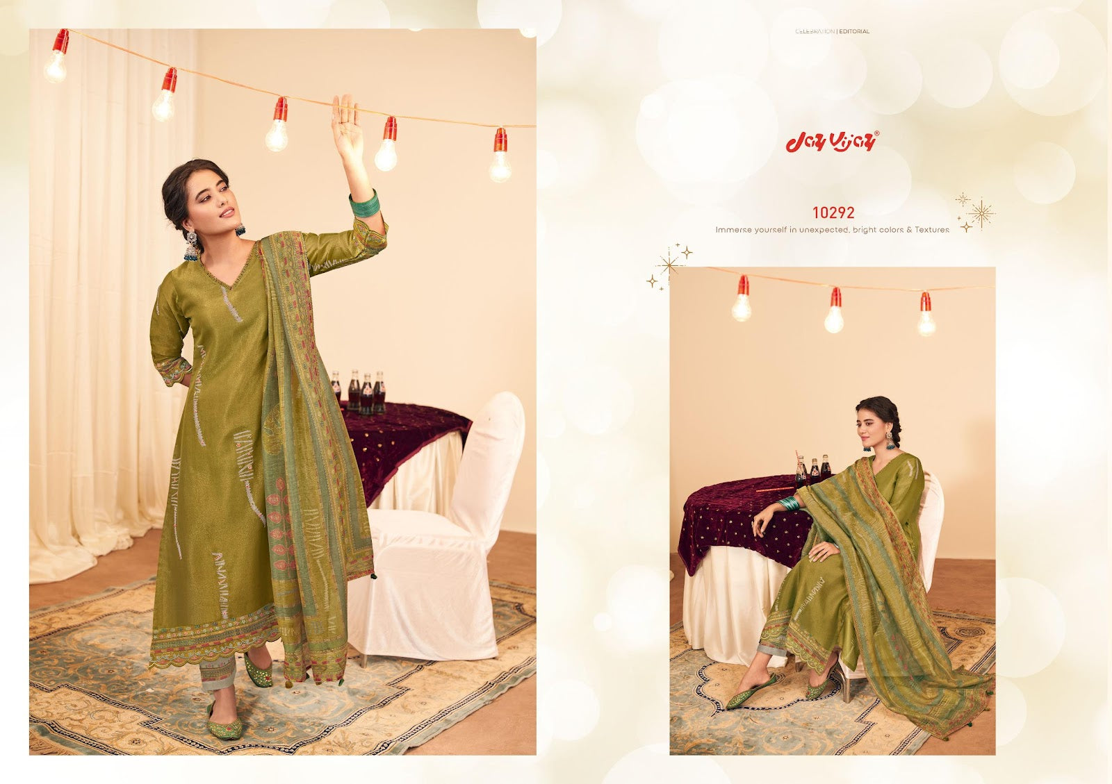 Mehfil Jay Vijay Tissue Pant Style Suits Manufacturer Ahmedabad