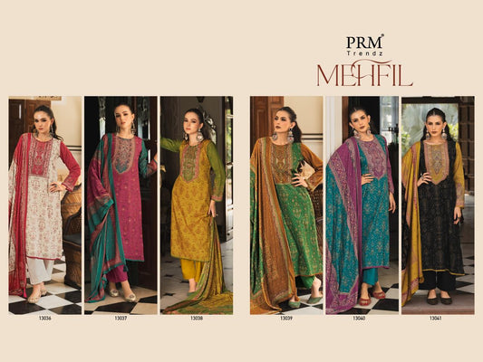 Mehfil Prm Trendz Viscose Pant Style Suits Wholesale