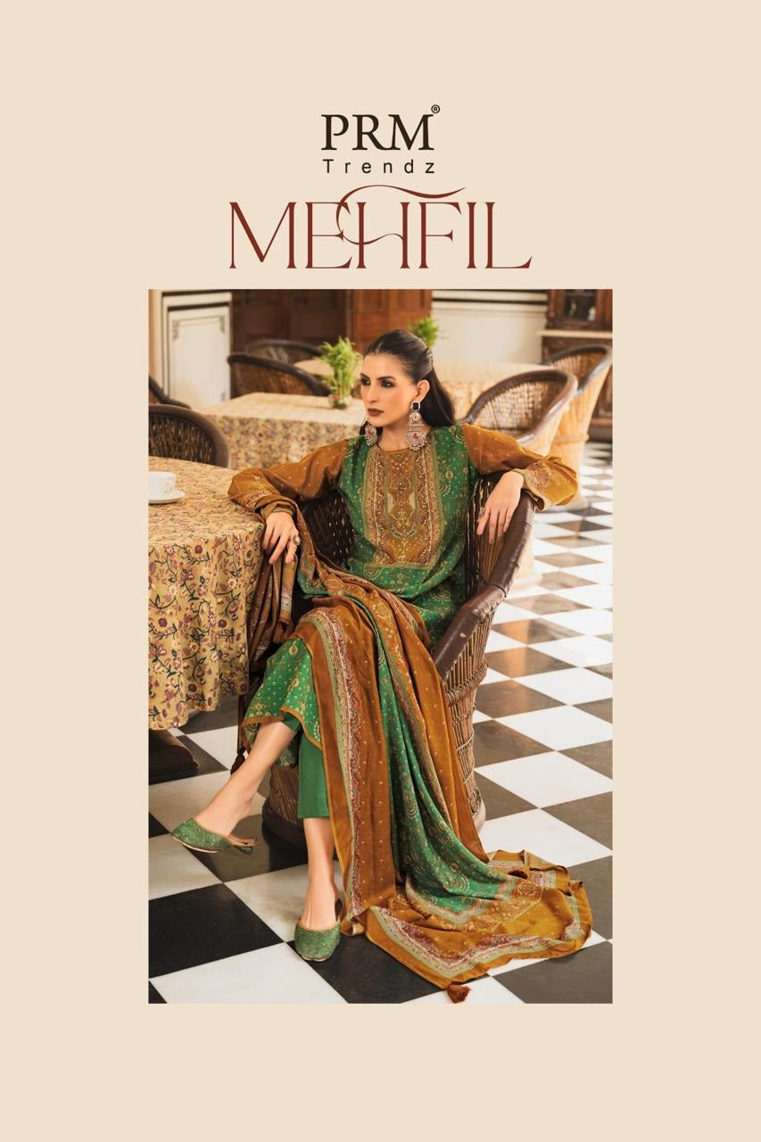 Mehfil Prm Trendz Viscose Pant Style Suits Wholesale