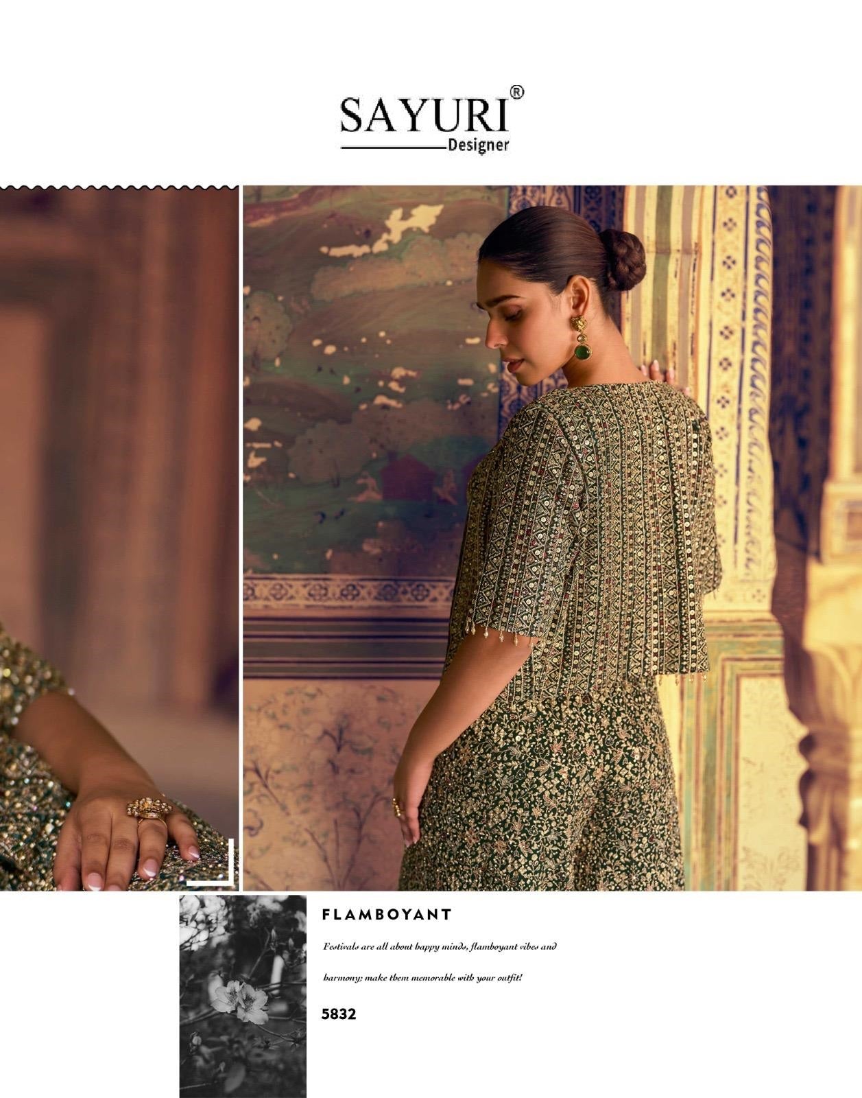 Mehfil Sayuri Georgette Indo Western Pair Wholesaler