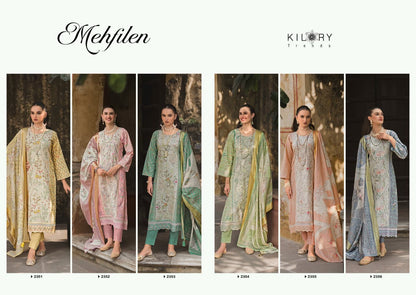 Mehfilen Kilory Lawn Cotton Pant Style Suits Wholesaler