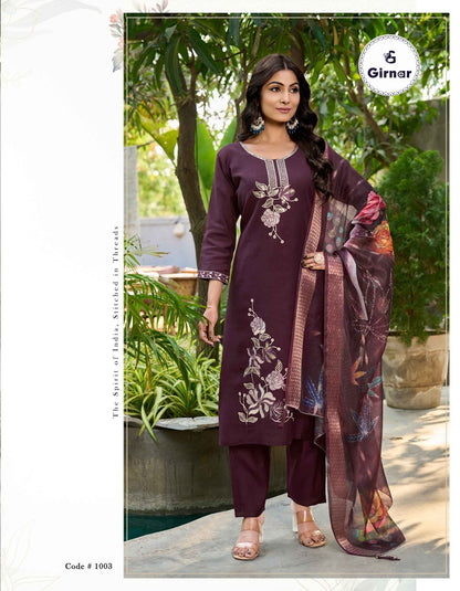 Mehjabin Vol 1 Girnar Vertican Readymade Pant Style Suits Wholesale