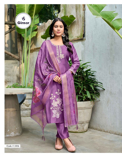 Mehjabin Vol 1 Girnar Vertican Readymade Pant Style Suits Wholesale