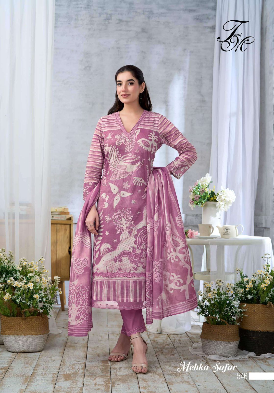 Mehka Safar Tm Organdy Plazzo Style Suits Manufacturer India