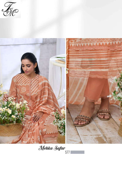 Mehka Safar Tm Organdy Plazzo Style Suits Manufacturer India