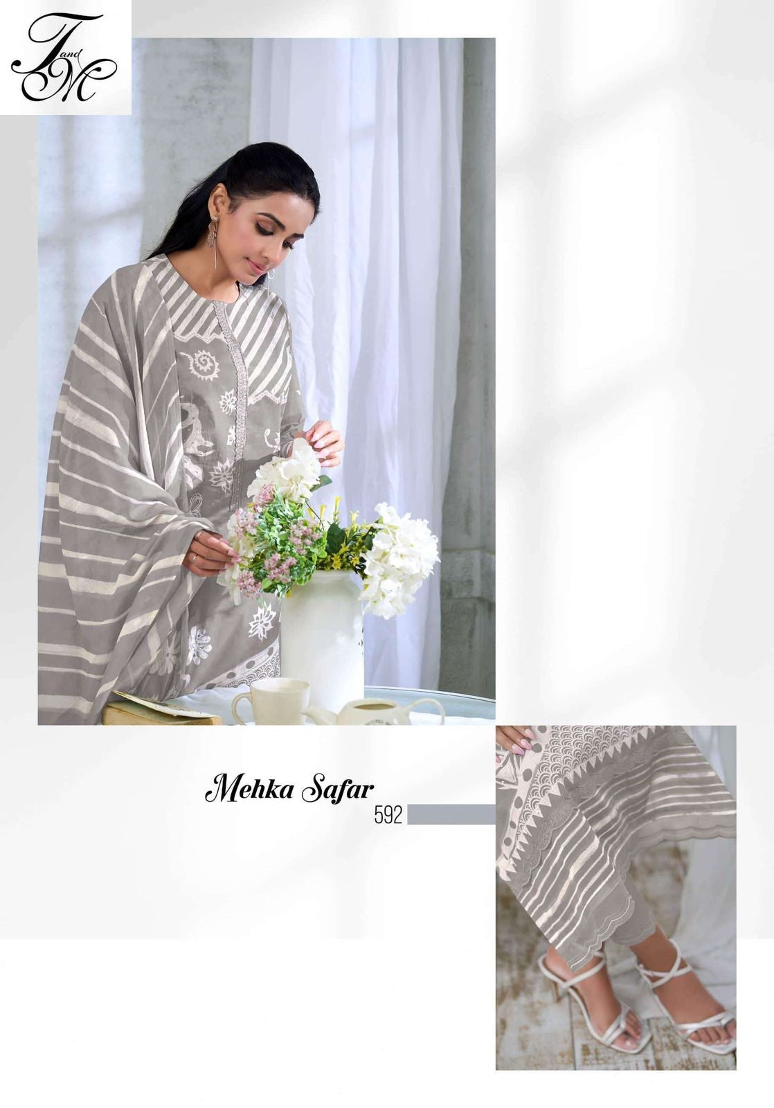 Mehka Safar Tm Organdy Plazzo Style Suits Manufacturer India