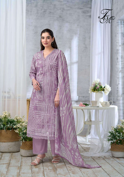Mehka Safar Tm Organdy Plazzo Style Suits Manufacturer India