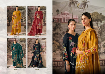 Mehmaan Nawazi Rakhi Fashion Bemberg Pant Style Suits Wholesaler