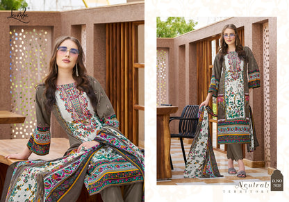 Mehnaaz Levisha Cambric Cotton Karachi Salwar Suits Wholesale Rate