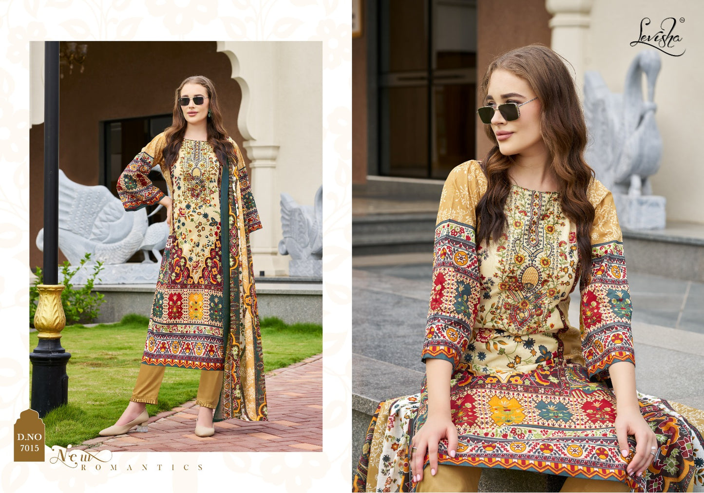 Mehnaaz Levisha Cambric Cotton Karachi Salwar Suits Wholesale Rate