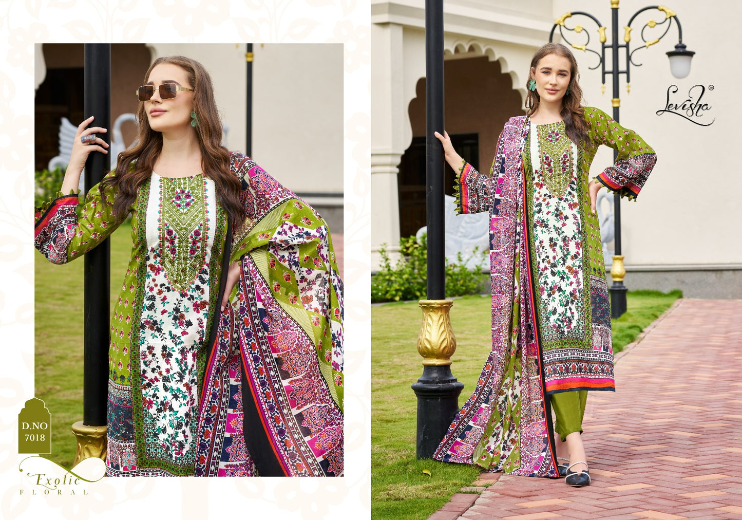 Mehnaaz Levisha Cambric Cotton Karachi Salwar Suits Wholesale Rate