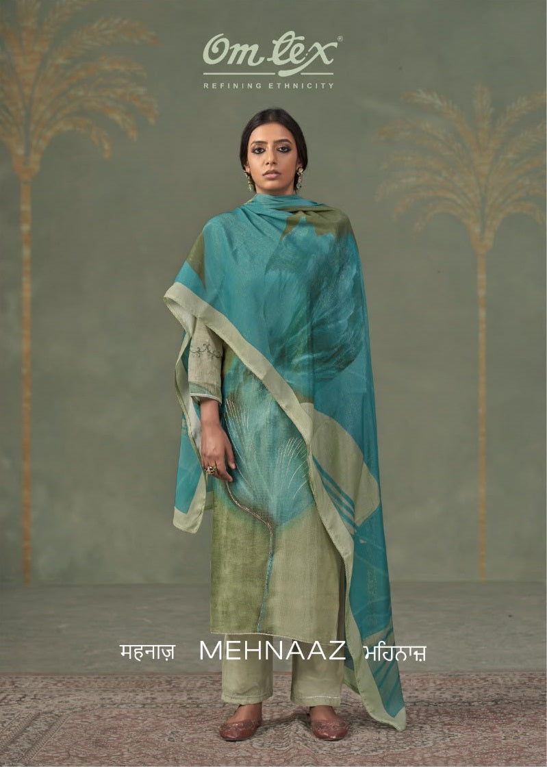 Mehnaaz Omtex Silk Pant Style Suits Supplier