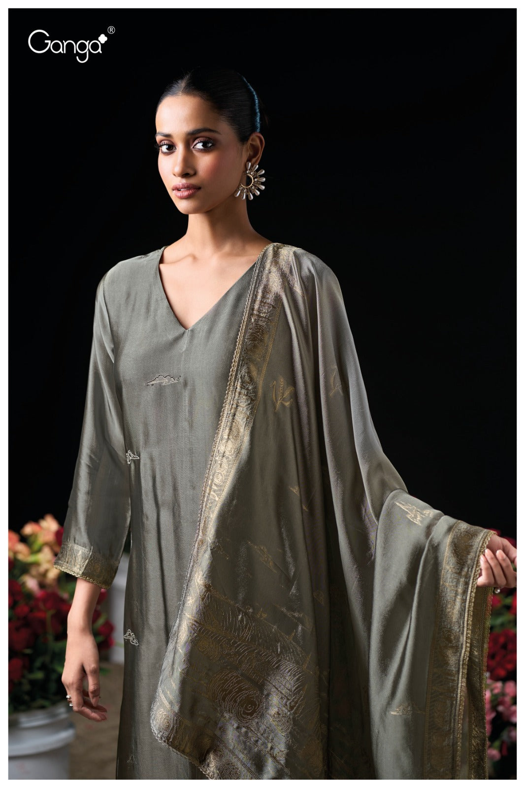Mehnaz 3817 Ganga Premium Viscose Plazzo Style Suits Wholesaler Gujarat