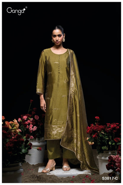 Mehnaz 3817 Ganga Premium Viscose Plazzo Style Suits Wholesaler Gujarat
