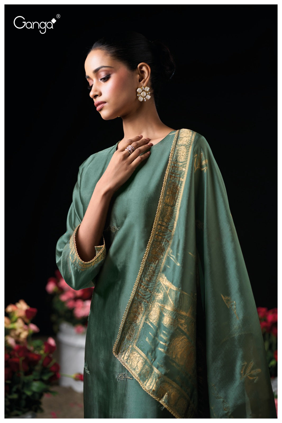 Mehnaz 3817 Ganga Premium Viscose Plazzo Style Suits Wholesaler Gujarat