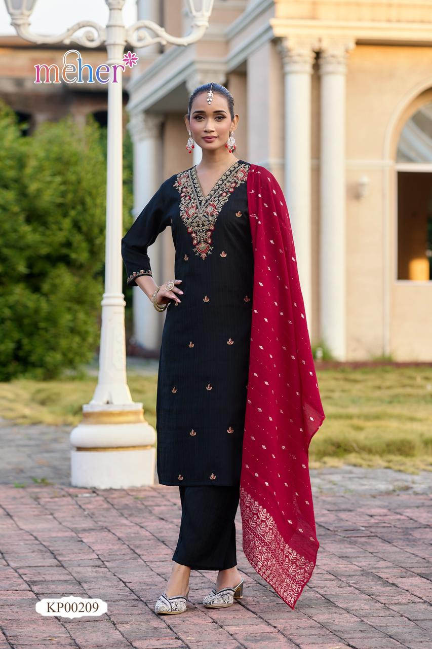 Mehnaz Meher Vertican Readymade Pant Style Suits Exporter