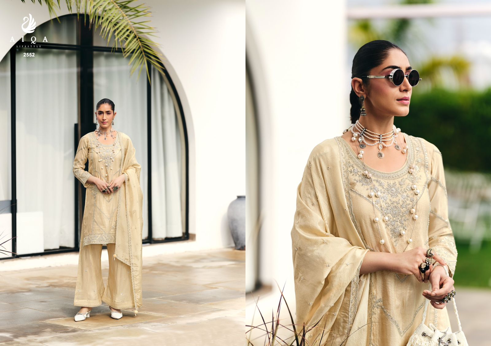 Mehnoor Aiqa Tissue Silk Pakistani Salwar Suits Supplier India