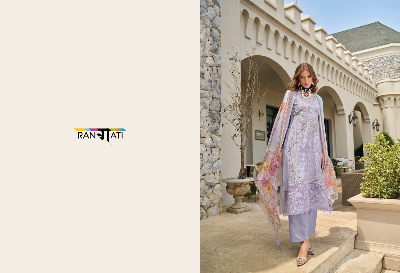 Mehnoor Rangati Prints Muslin Pant Style Suits Supplier Ahmedabad