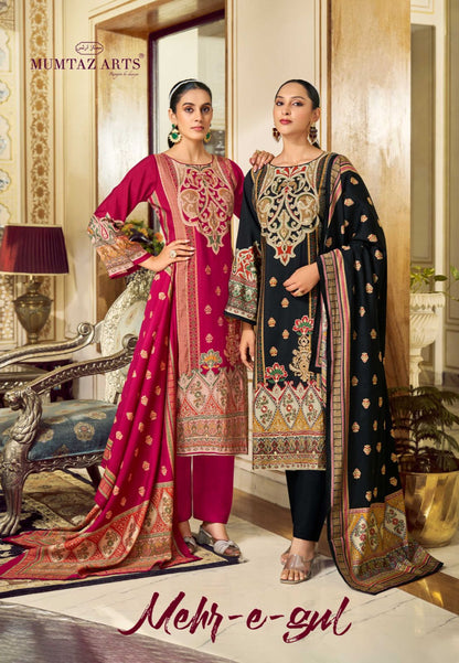 Mehr E Gul Mumtaz Arts Modal Silk Karachi Salwar Suits Manufacturer Ahmedabad