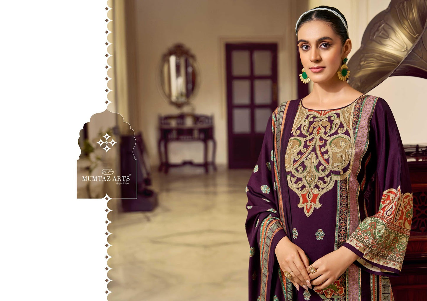 Mehr E Gul Mumtaz Arts Modal Silk Karachi Salwar Suits Manufacturer Ahmedabad