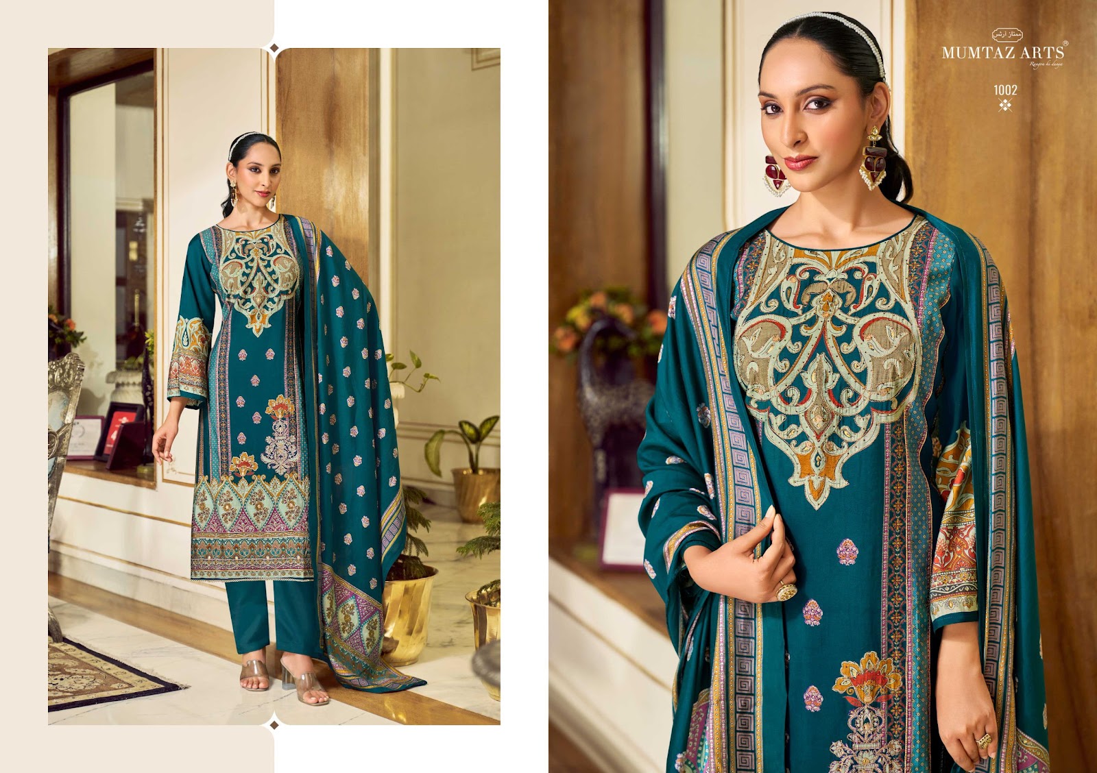 Mehr E Gul Mumtaz Arts Modal Silk Karachi Salwar Suits Manufacturer Ahmedabad