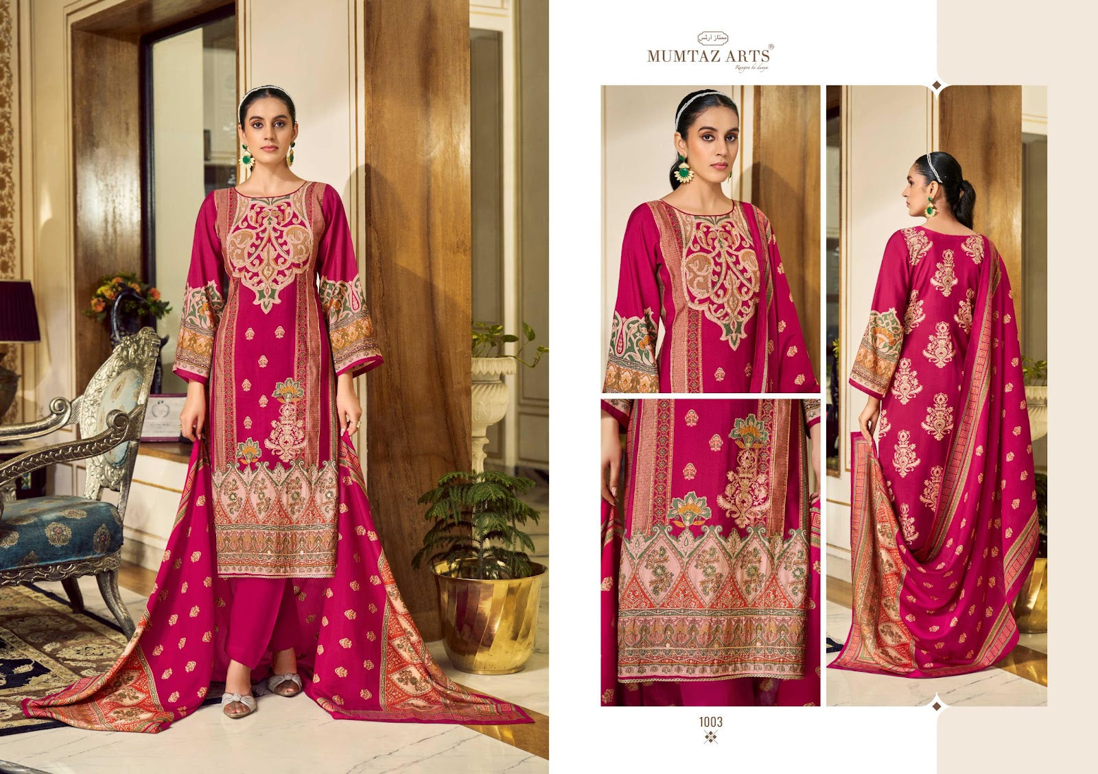 Mehr E Gul Mumtaz Arts Modal Silk Karachi Salwar Suits Manufacturer Ahmedabad