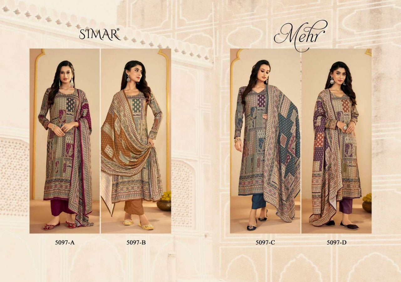 Mehr Simar Pashmina Suits Supplier India