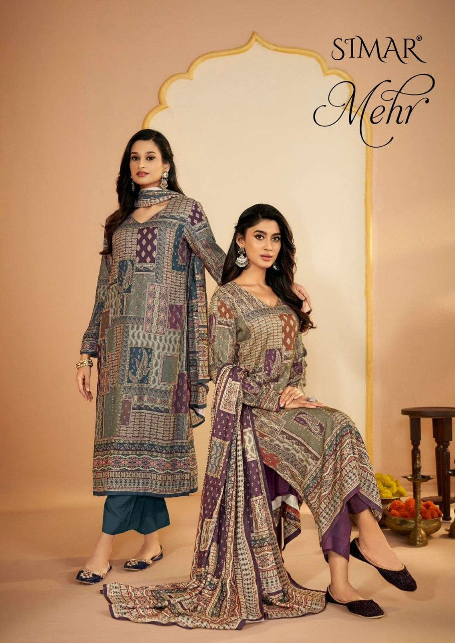 Mehr Simar Pashmina Suits Supplier India
