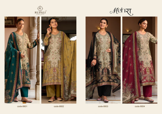 Mehra Rupali Viscose Muslin Pant Style Suits Exporter