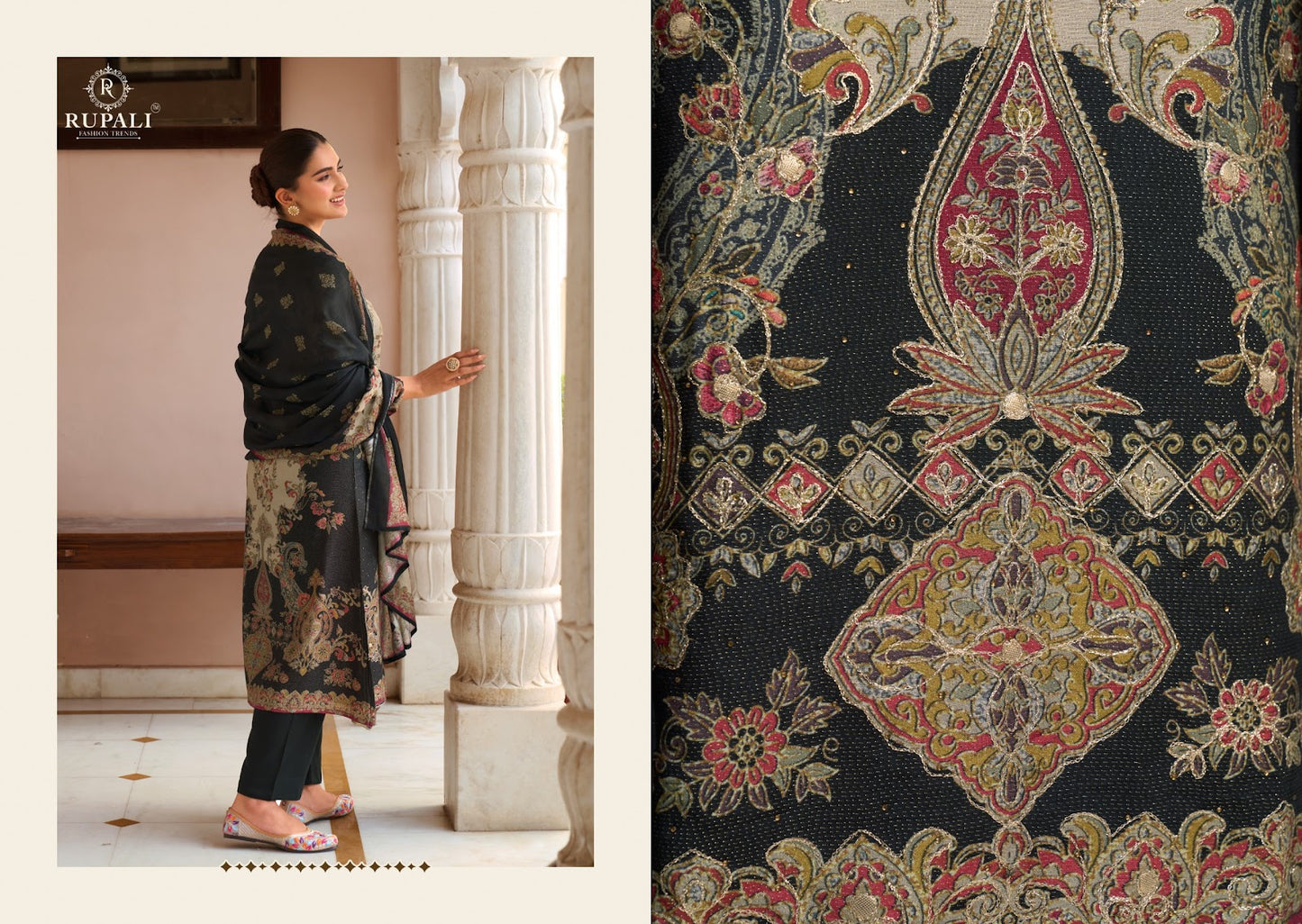 Mehra Rupali Viscose Muslin Pant Style Suits Exporter