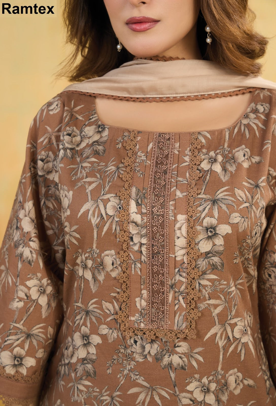 Mehraab Ramtex Cambric Cotton Pant Style Suits Exporter Ahmedabad