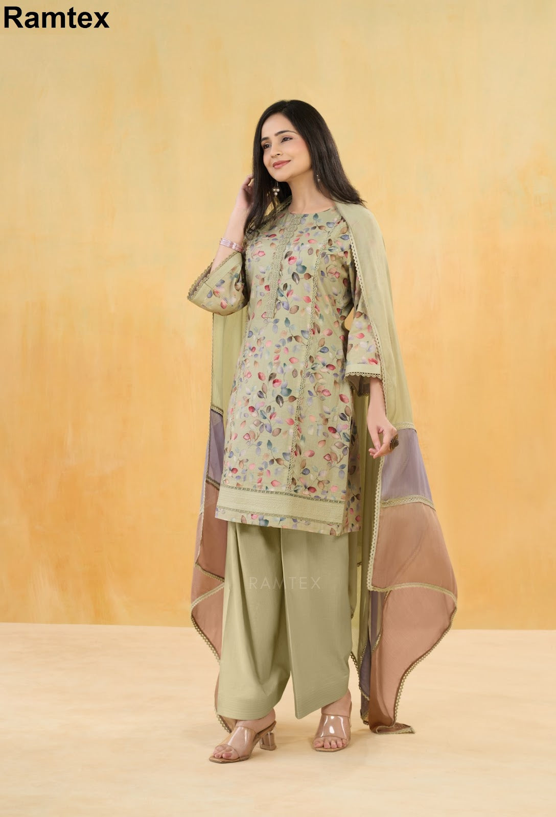 Mehraab Ramtex Cambric Cotton Pant Style Suits Exporter Ahmedabad