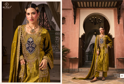 Mehraab Rupali Viscose Velvet Suits Wholesale Rate