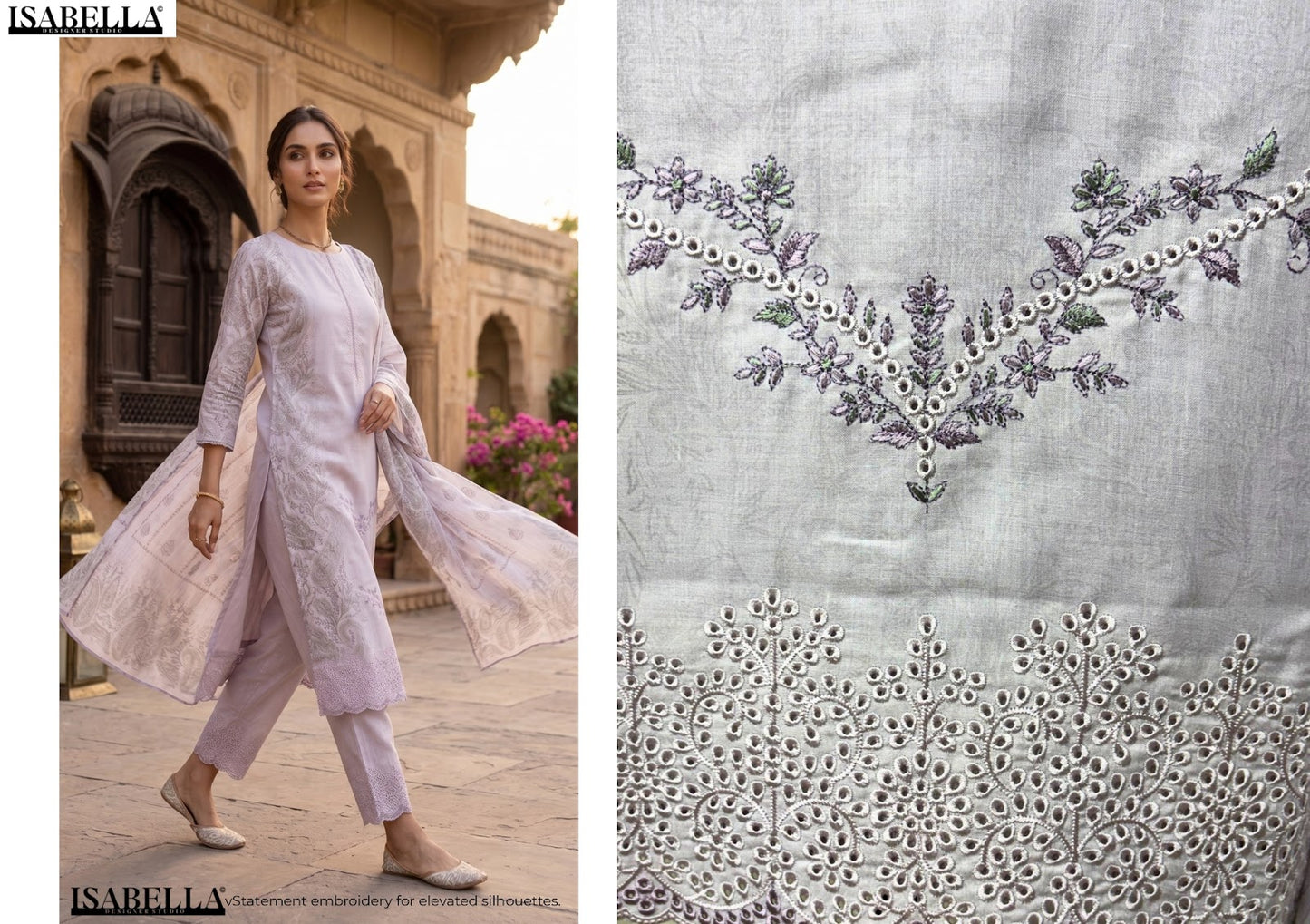 Mehraal Yes Fab Isabella Lawn Pakistani Salwar Suits Supplier India
