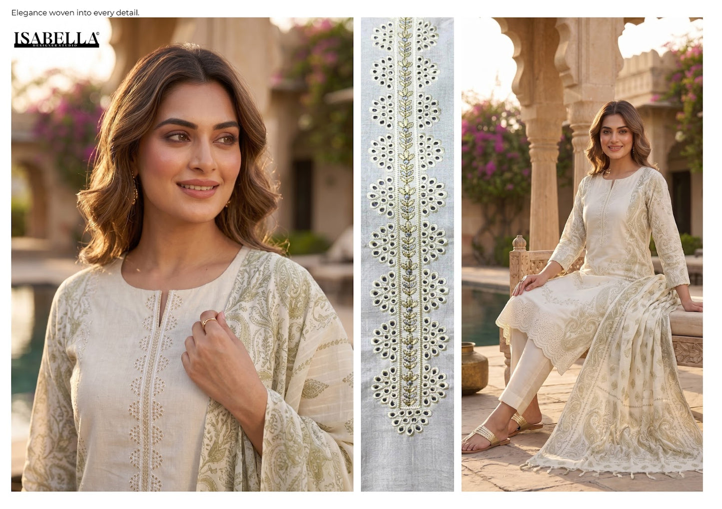 Mehraal Yes Fab Isabella Lawn Pakistani Salwar Suits Supplier India