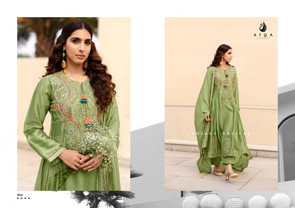 Mehraaz Aiqa Russian Silk Pant Style Suits Wholesaler India