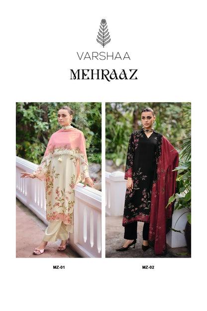 Mehraaz Varshaa Viscose Muslin Pakistani Salwar Suits Wholesaler Ahmedabad