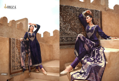 Mehran Ibiza Viscose Velvet Suits Supplier India
