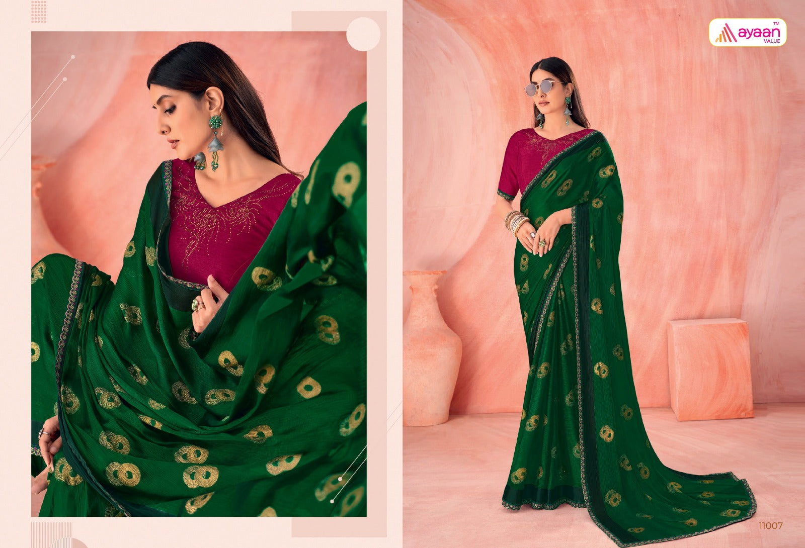 Mehreen Ayaan Value Chiffon Sarees Manufacturer India
