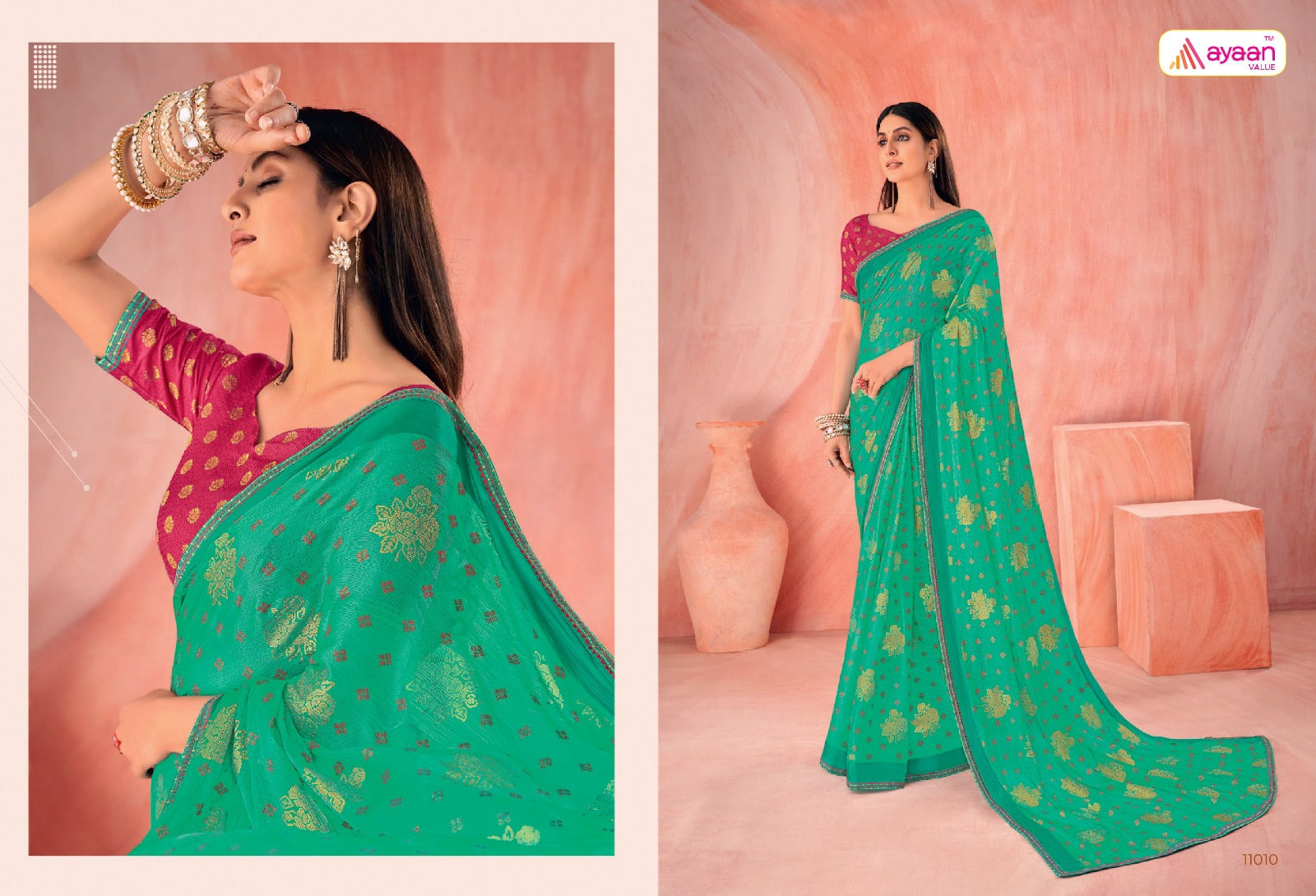 Mehreen Ayaan Value Chiffon Sarees Manufacturer India