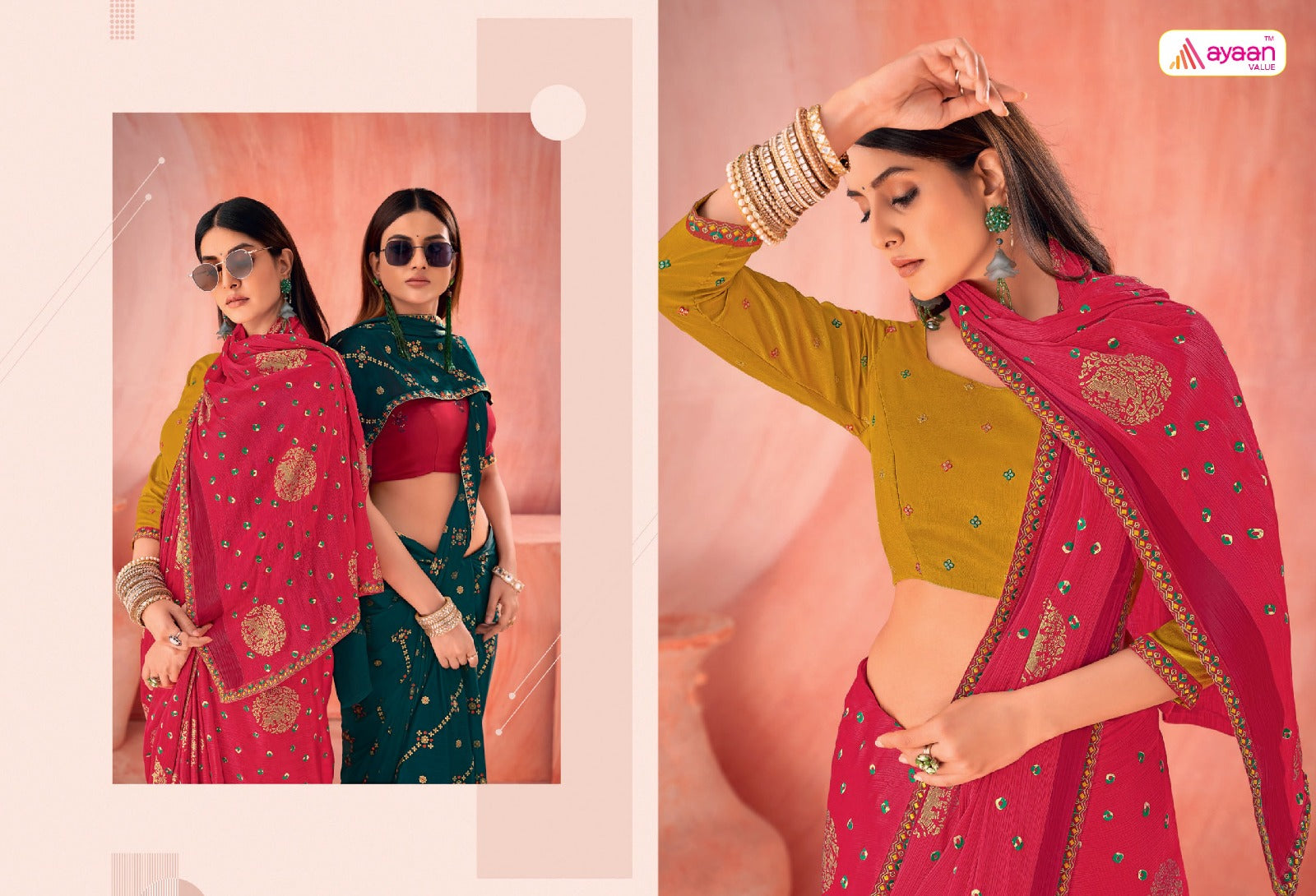 Mehreen Ayaan Value Chiffon Sarees Manufacturer India