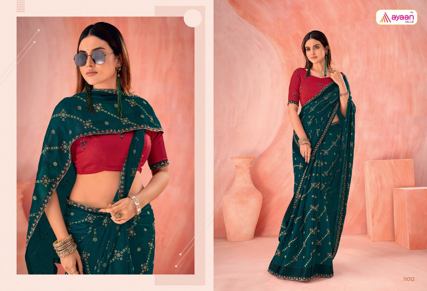 Mehreen Ayaan Value Chiffon Sarees Manufacturer India