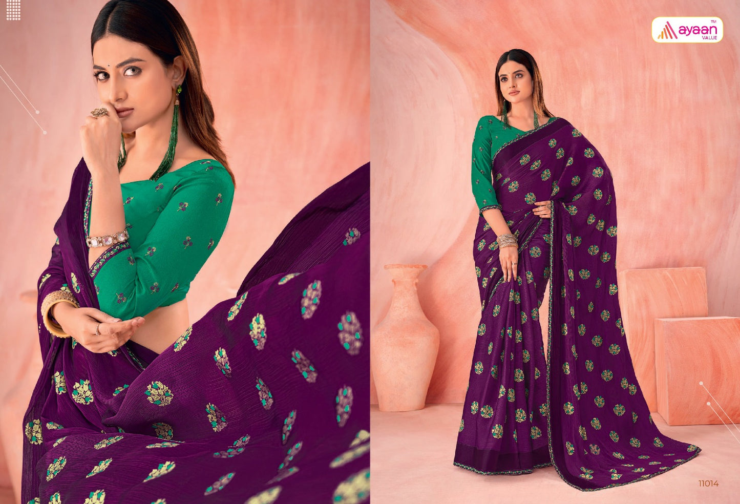 Mehreen Ayaan Value Chiffon Sarees Manufacturer India