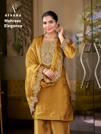 Mehreen Elegance Afsana Silk Pakistani Readymade Suits Wholesale Price