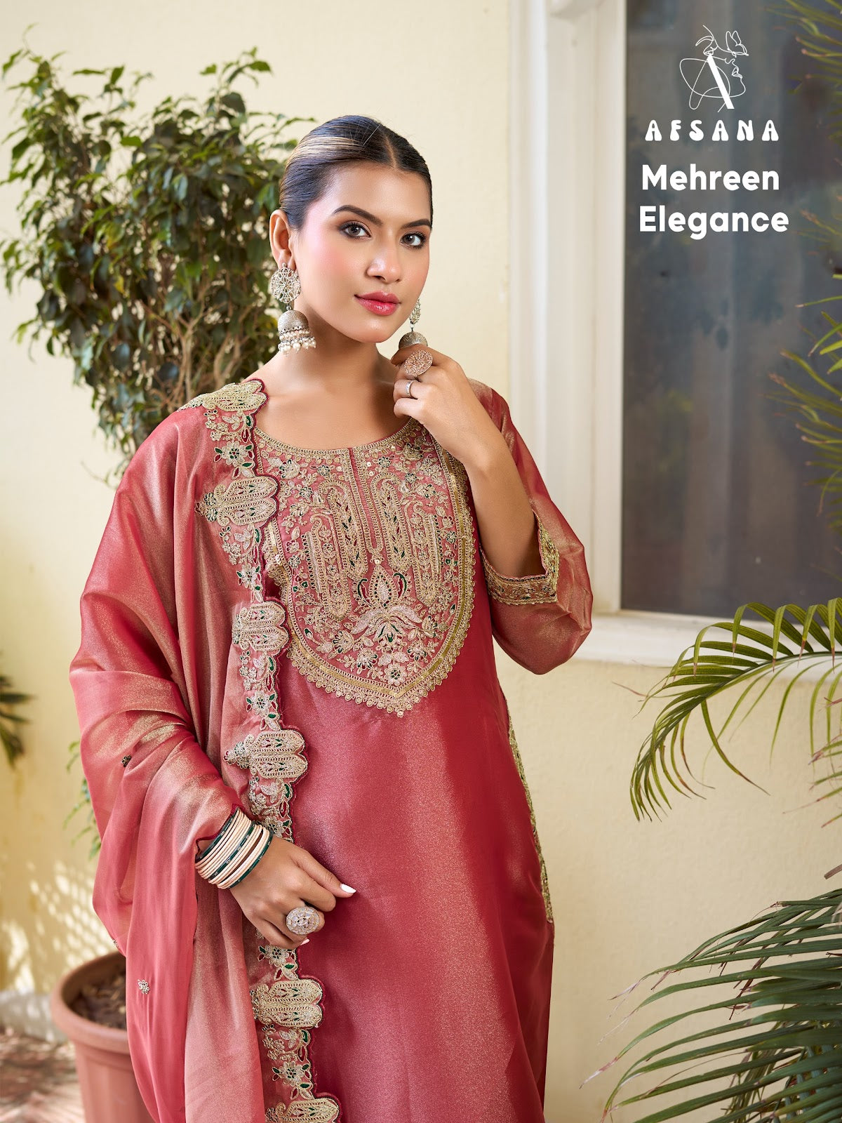 Mehreen Elegance Afsana Silk Pakistani Readymade Suits Wholesale Price