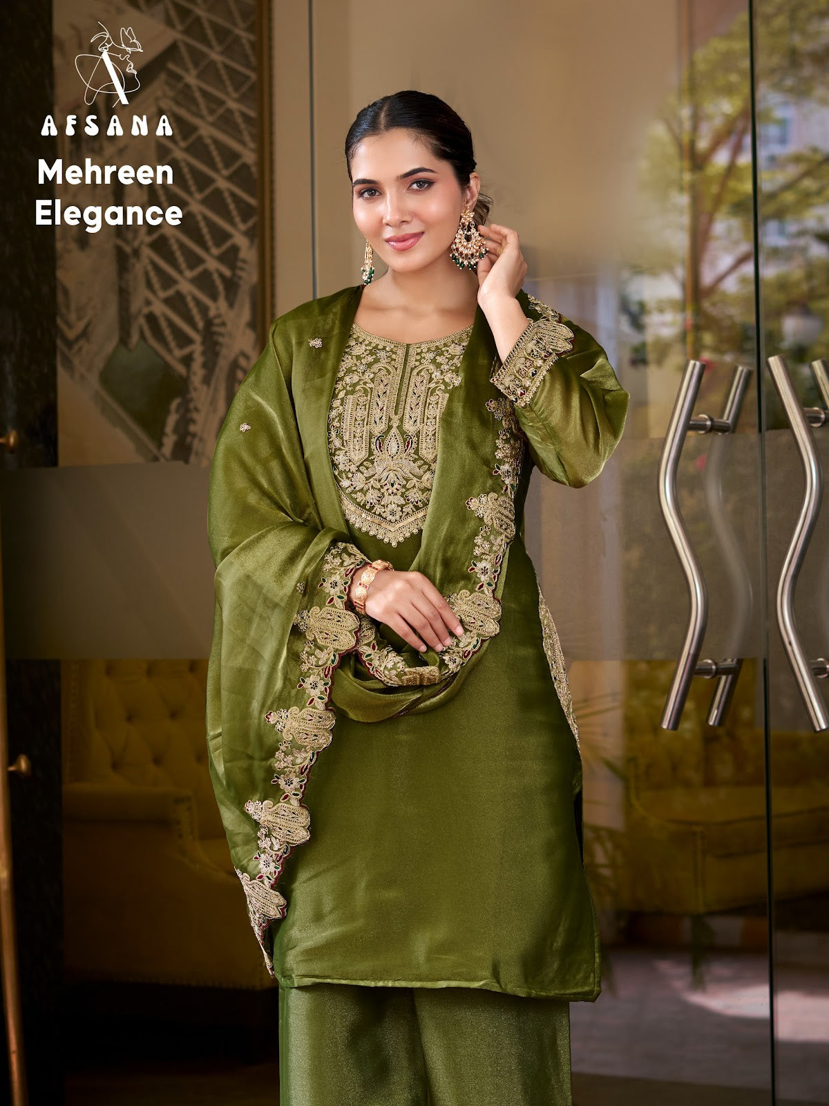 Mehreen Elegance Afsana Silk Pakistani Readymade Suits Wholesale Price